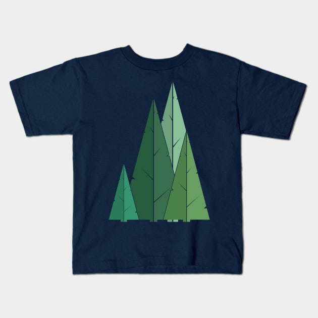 Cypress greens Kids T-Shirt by yanmos